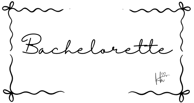 Insert Bachelorette - Zwart & Wit