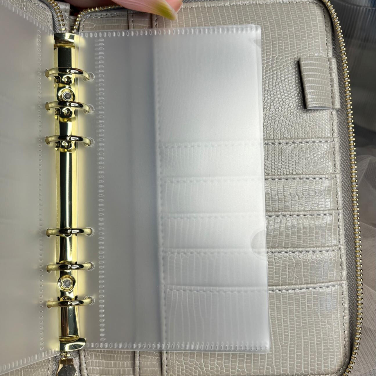 A6 Portemonnee Geruite Binder (compact)