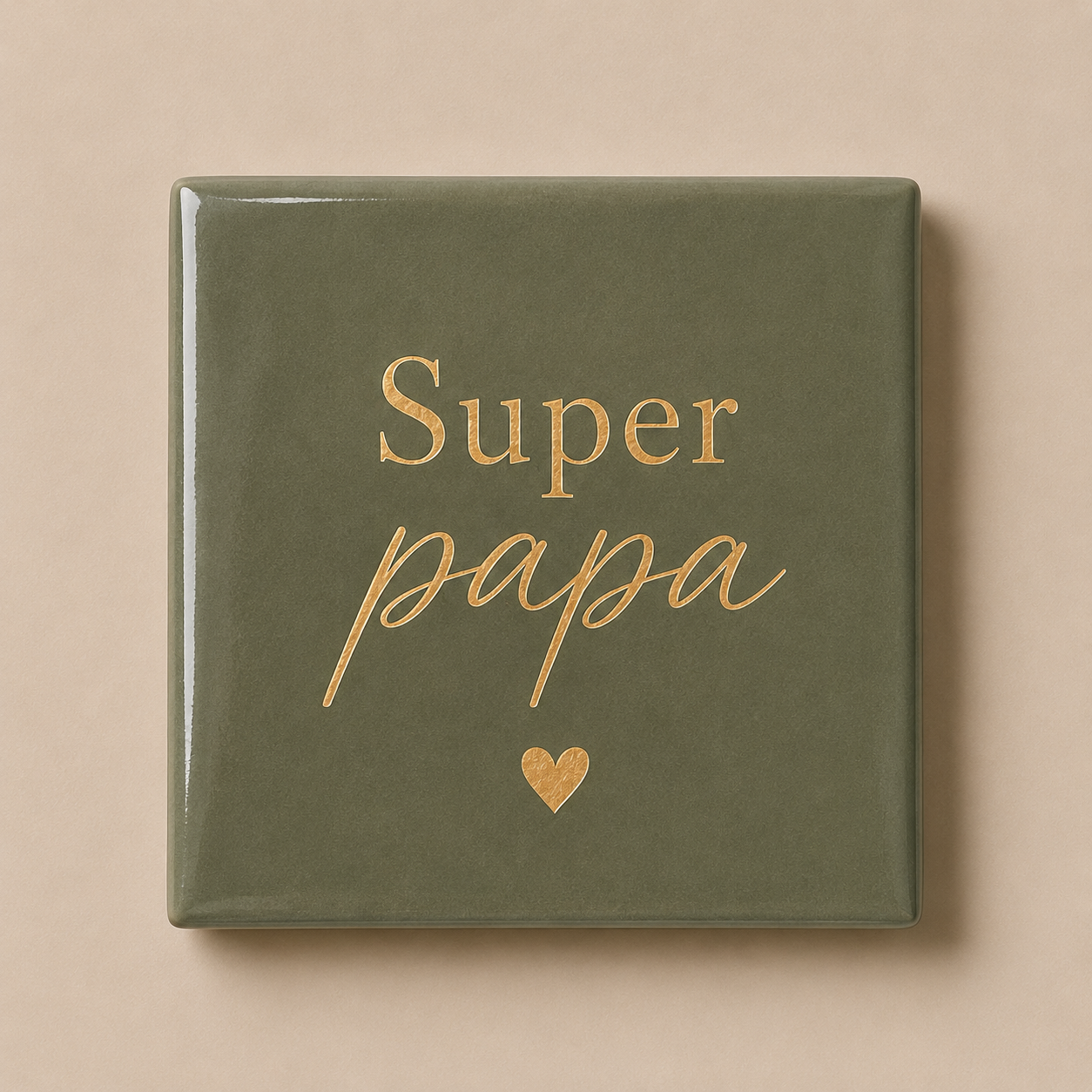 Tegeltje Vaderdag "Super papa"