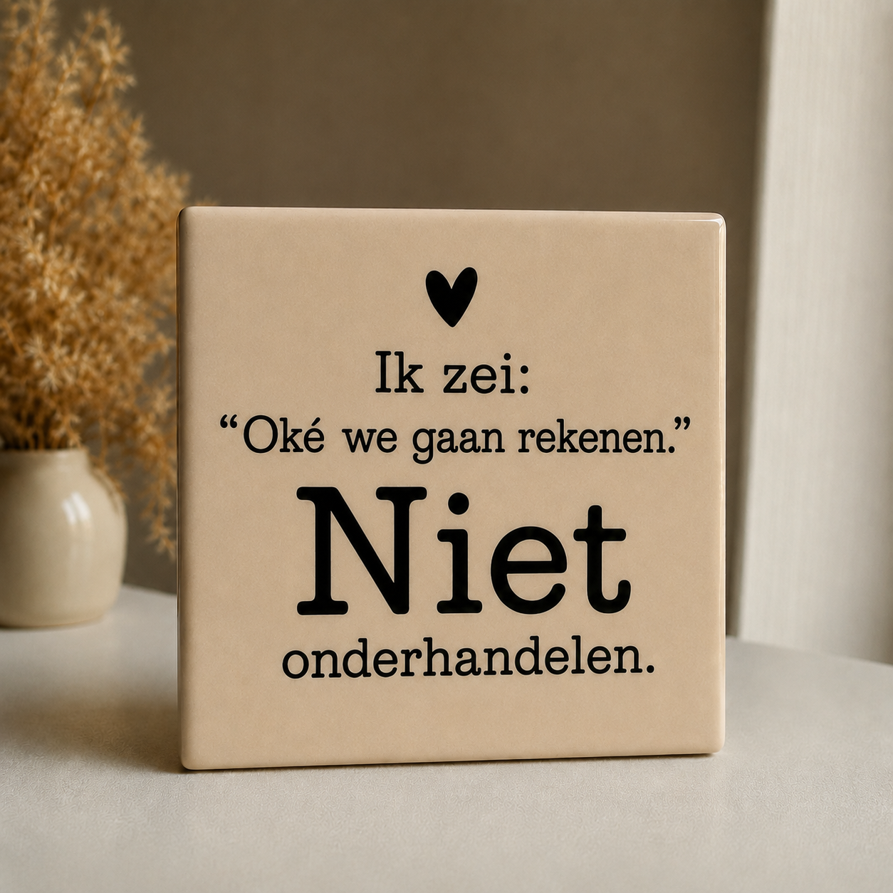 Tegeltje "Ik zei, NIET'
