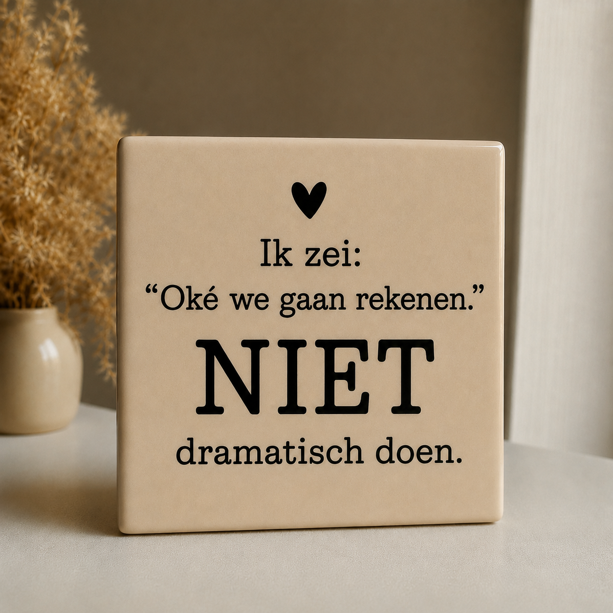 Tegeltje "Ik zei, NIET'