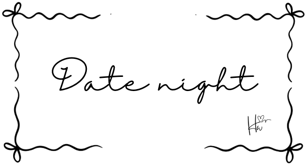 Insert Date Night - Zwart & Wit