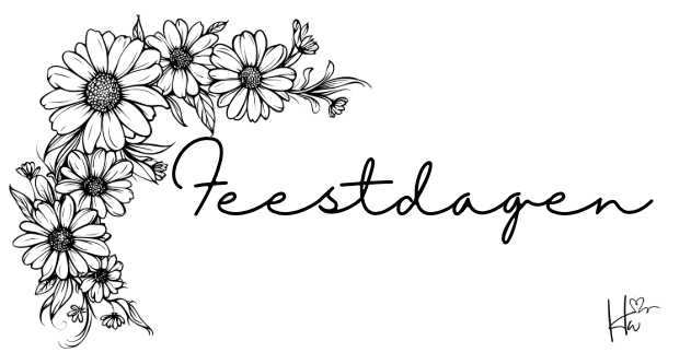 Insert Feestdagen - Zwart & Wit
