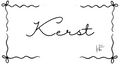 Insert Kerst  - Zwart & Wit