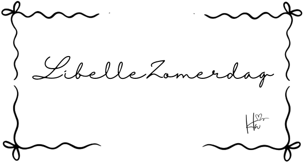Insert Libelle Zomerdag - Zwart & Wit