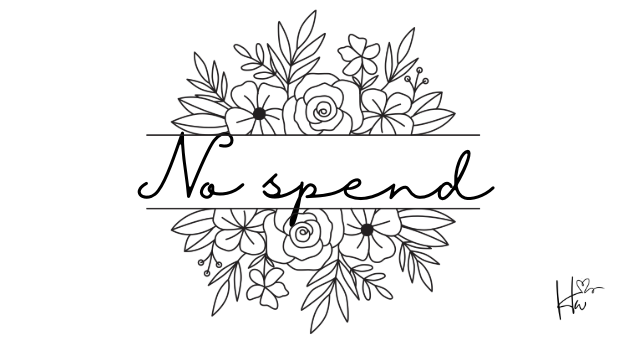 Insert No Spend - Zwart & Wit