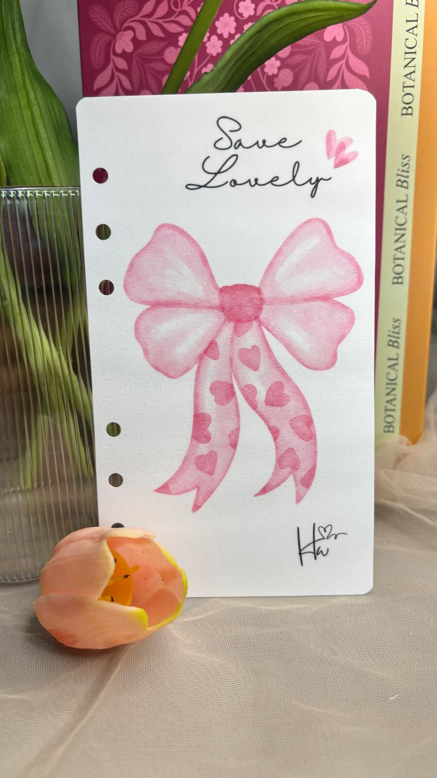 Dashboard - Roze strik Save Lovely