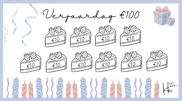 A6 Challenge - Verjaardag 100 euro