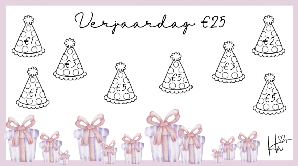 A6 Challenge - Verjaardag 25 euro