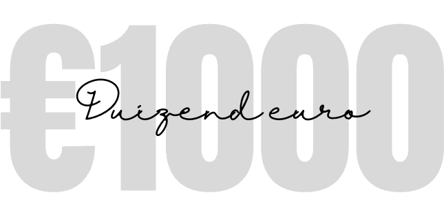 Placeholder 1000 euro