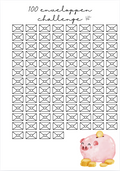 A5 Challenge - 100 Enveloppen Challenge Spaarvarkentje