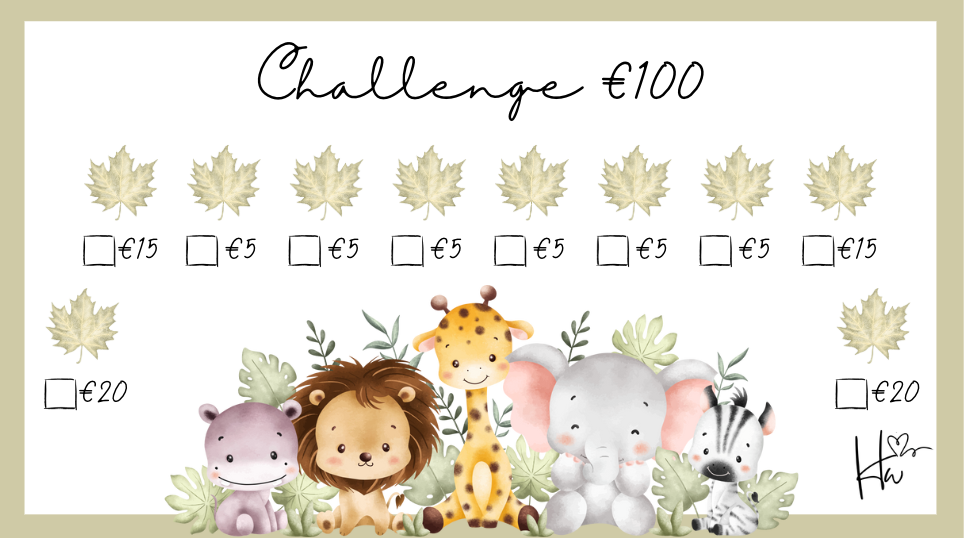 A6 Challenges Kinderbinder Dierentuin (3 stuks)