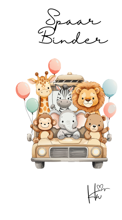 A6 Dashboard Kinderbinder Dierentuin (auto)