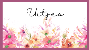 Insert Uitjes - Bloem