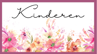 Insert Kinderen - Bloem