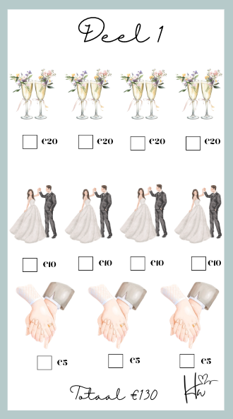 Wedding Blue (3 stuks!!)
