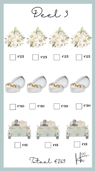 Saving Set - Wedding Groen