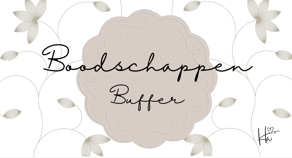 Insert Boodschappen set Beige Bloem (9 stuks!)