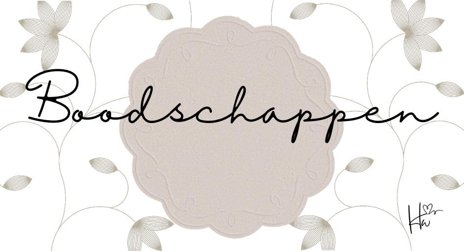 Insert Boodschappen set Beige Bloem (9 stuks!)
