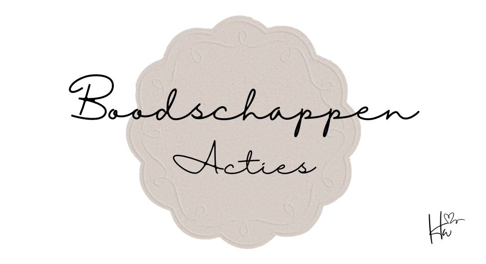 Insert  Boodschappen set Beige (9 stuks!)