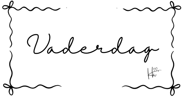 Insert Vaderdag - Zwart & Wit