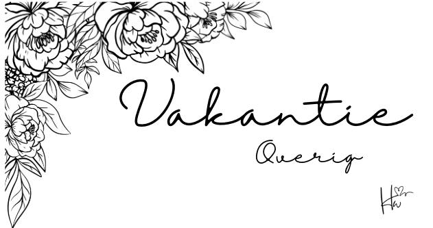 Insert Vakantieset (8 stuks) - Zwart & Wit