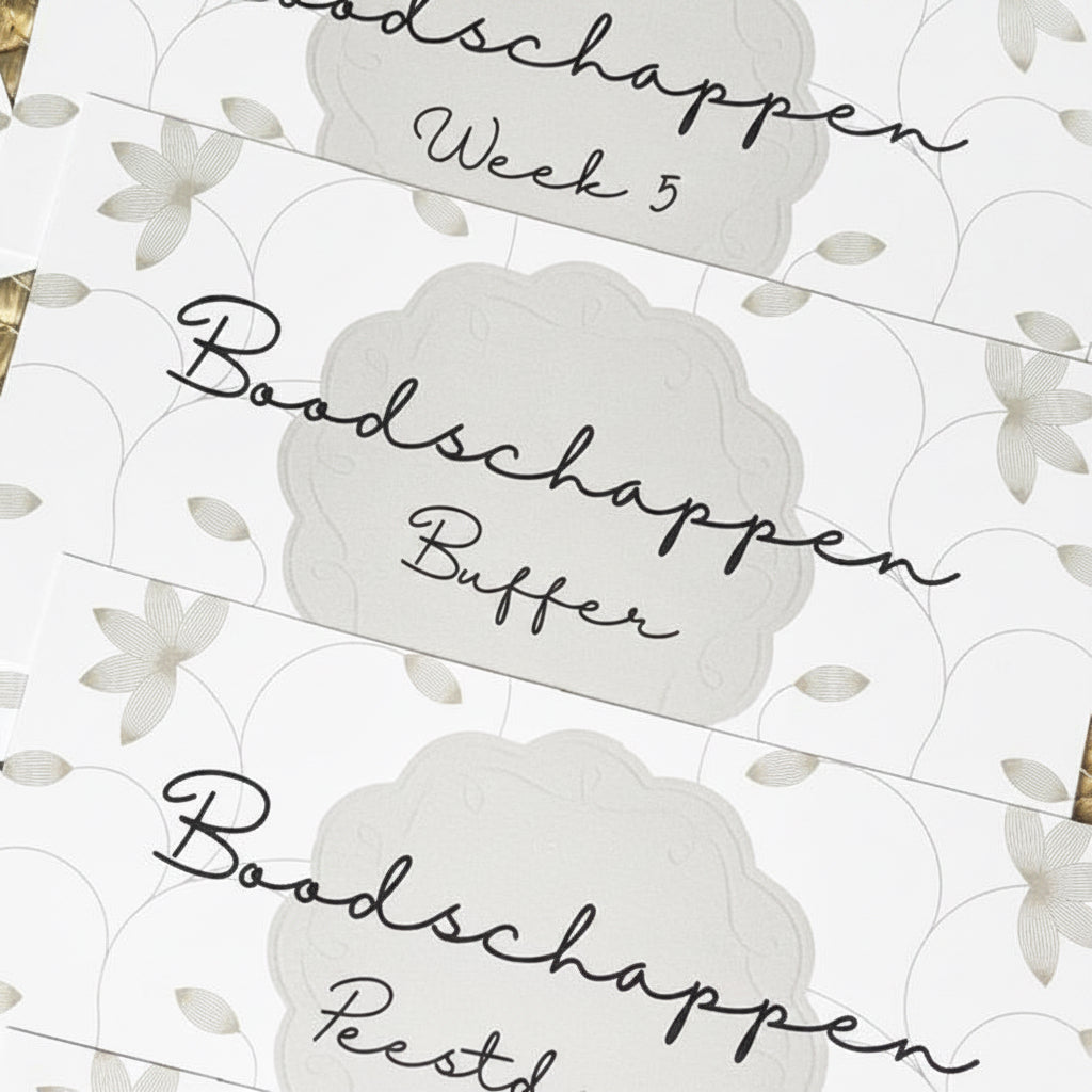 Insert Boodschappen set Beige Bloem (9 stuks!)